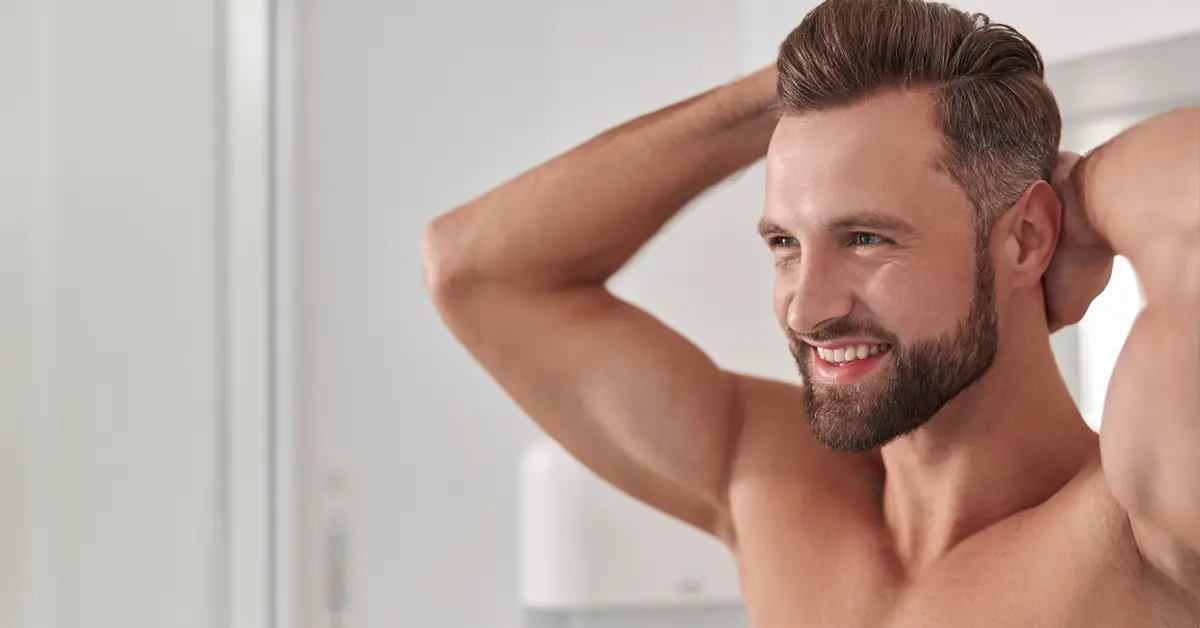 Laser hair removal for men’s beard and neck to reduce razor bumps
