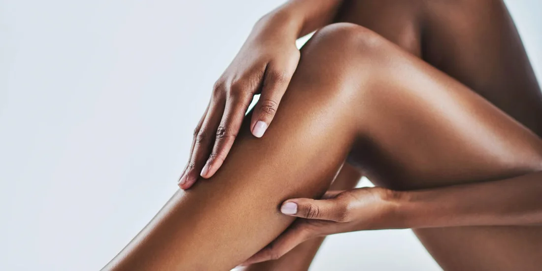 Legs illustrating a common laser hair removal treatment area
